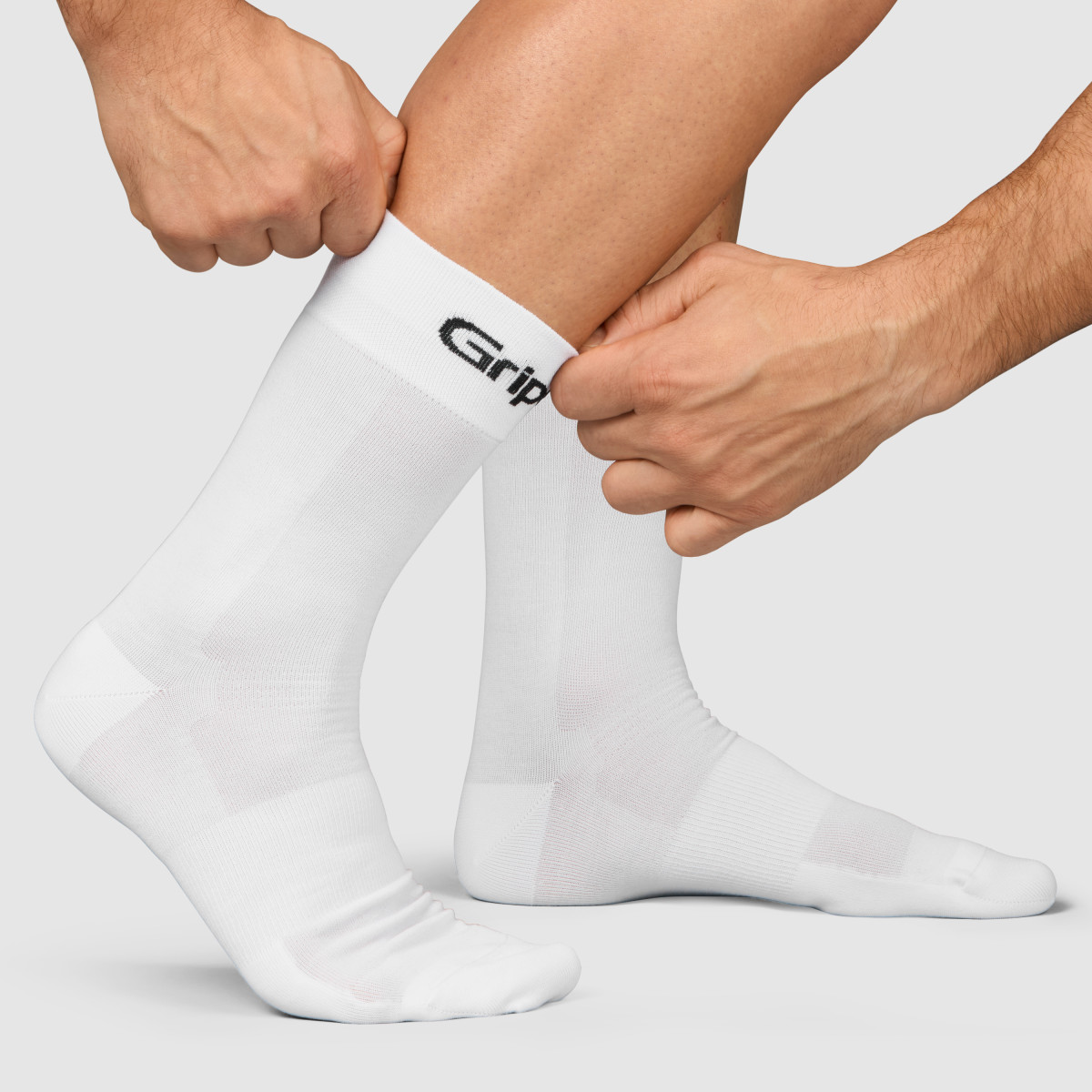 GripGrab RIDE High Cut kojinės | White