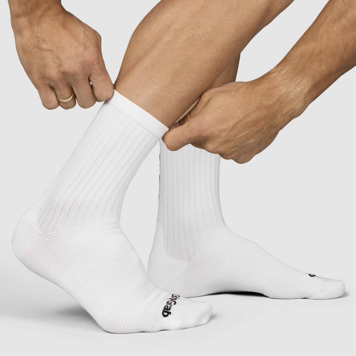 GripGrab PACR Regular Cut kojinės | White