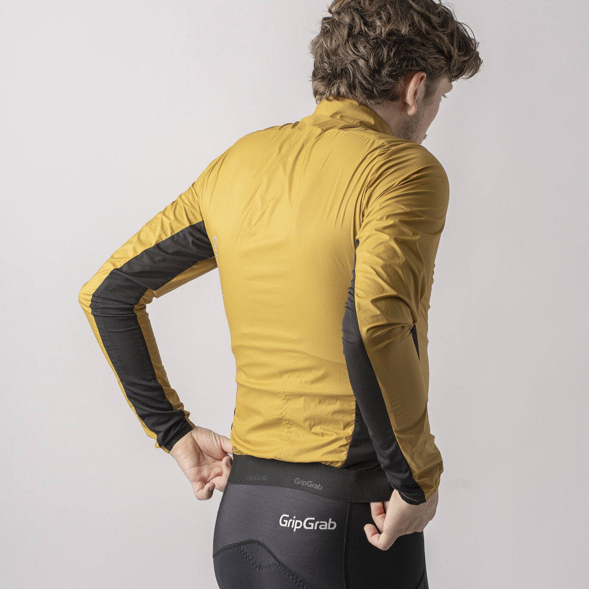 GripGrab PACR Windproof Lightweight vyriška striukė | Mustard Yellow
