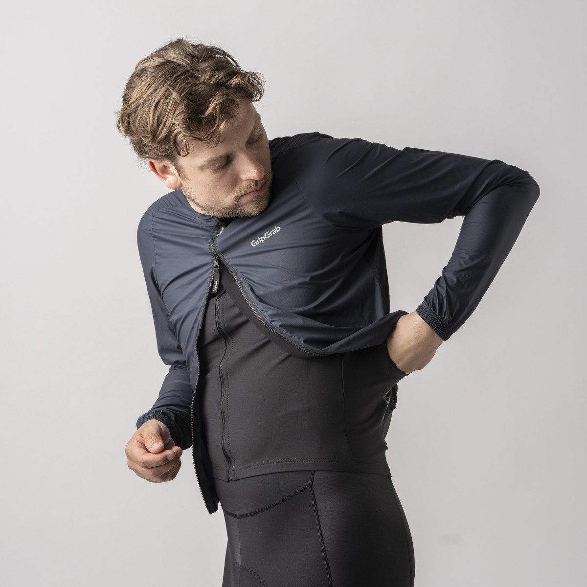 GripGrab PACR Windproof Lightweight vyriška striukė | Navy Blue