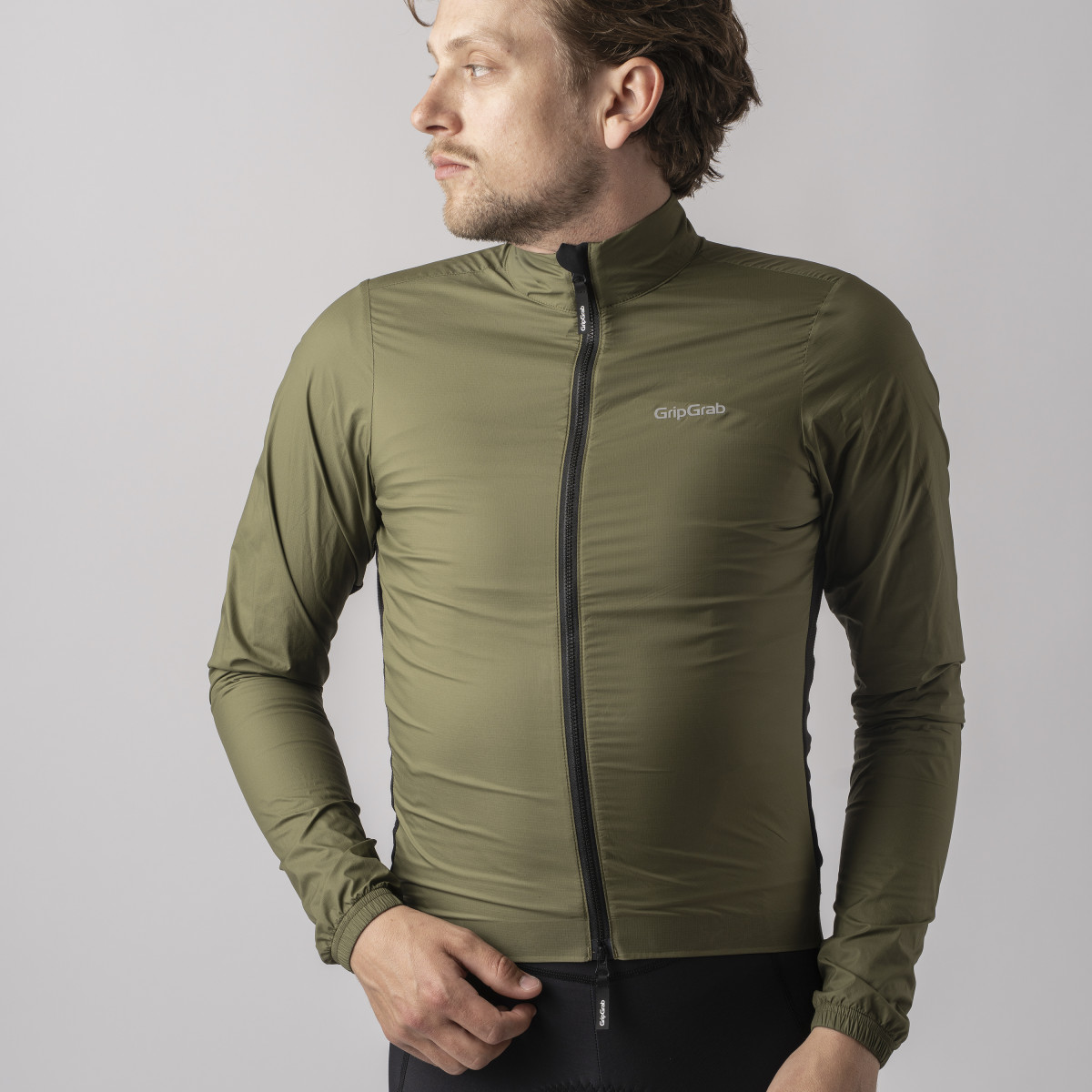GripGrab PACR Windproof Lightweight vyriška striukė | Olive Green