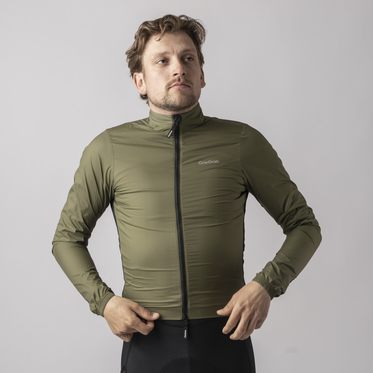 GripGrab PACR Windproof Lightweight vyriška striukė | Olive Green