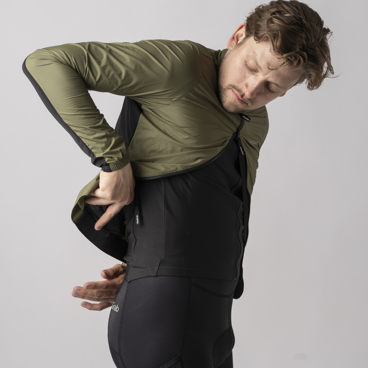 GripGrab PACR Windproof Lightweight vyriška striukė | Olive Green
