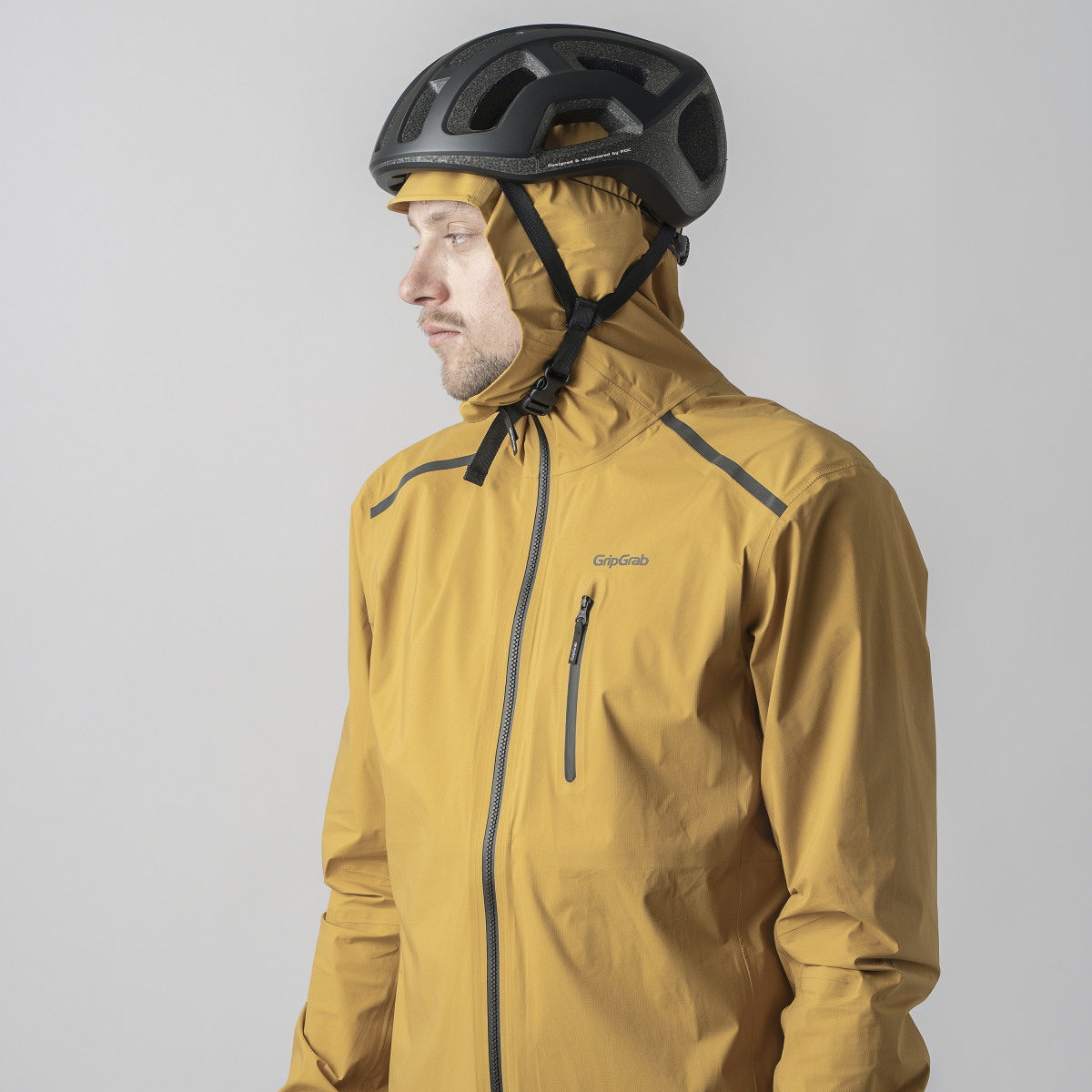 GripGrab EXPLR Waterproof Lightweight vyriška striukė | Mustard Yellow
