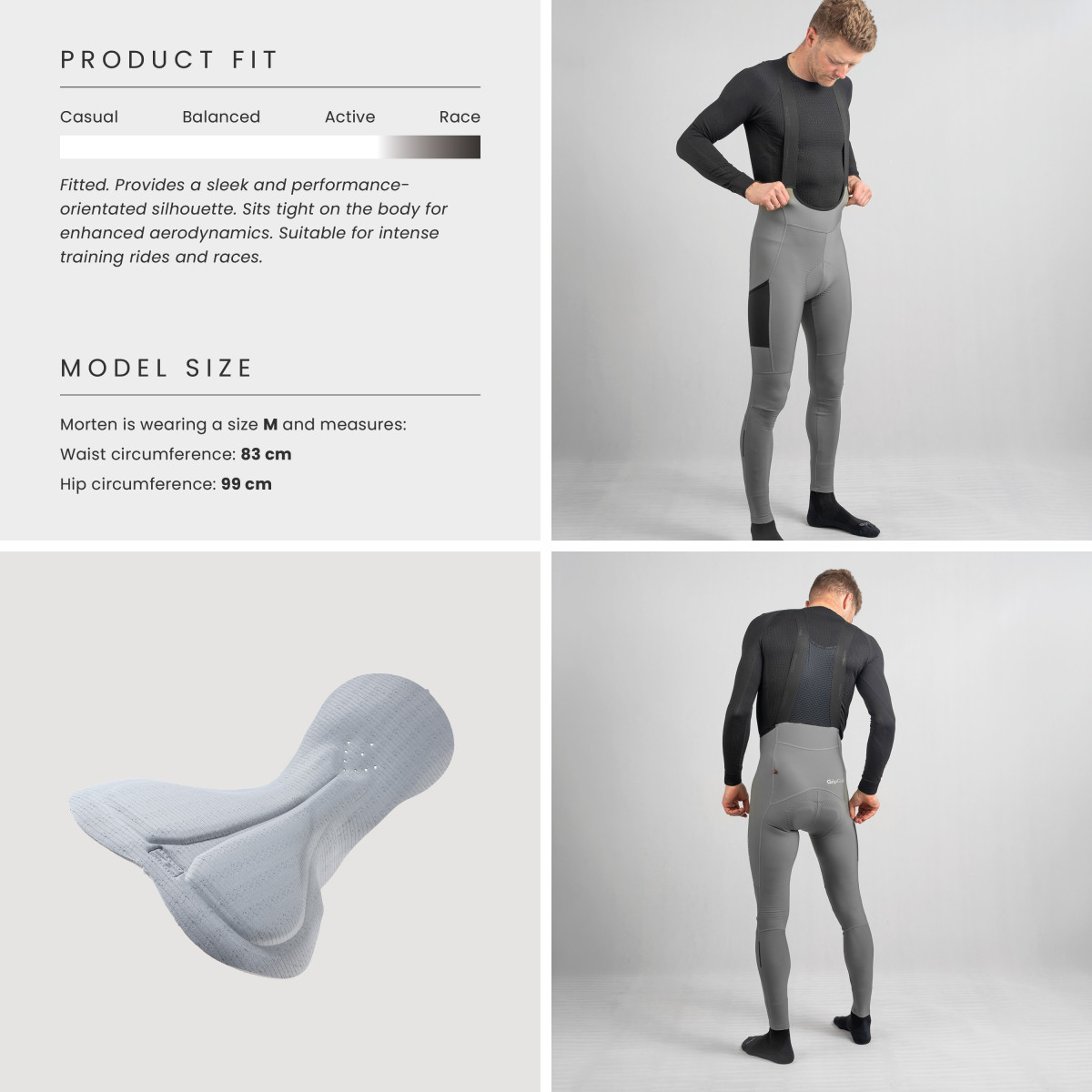 GripGrab PACR Thermal vyriškos kelnės | Grey