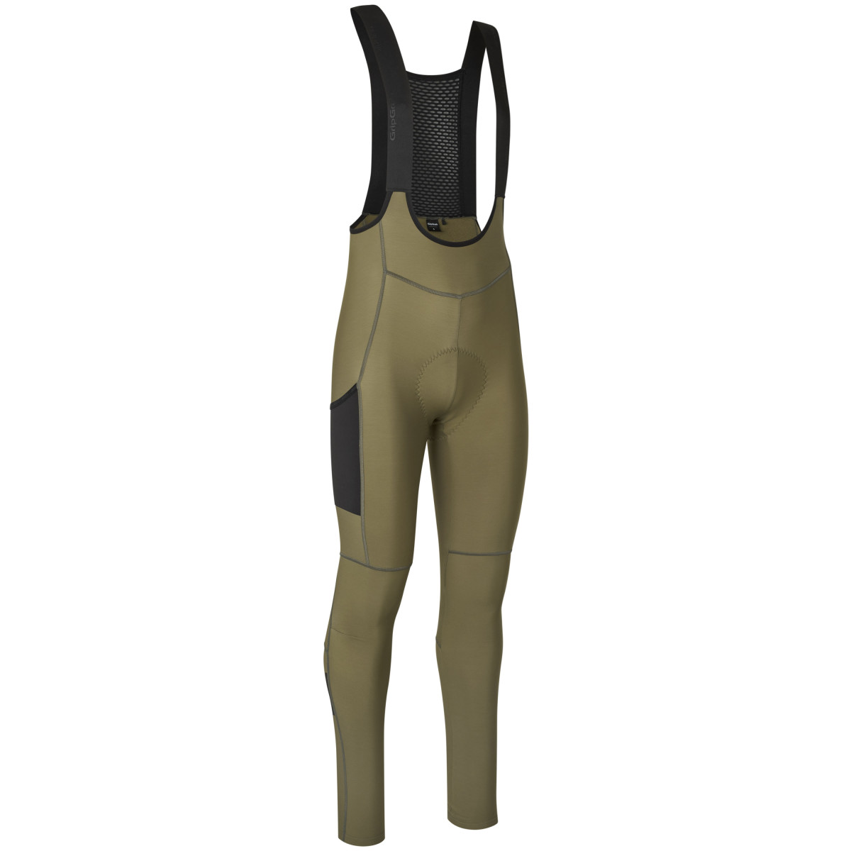 GripGrab PACR Thermal Men's Bib Tights | Olive Green