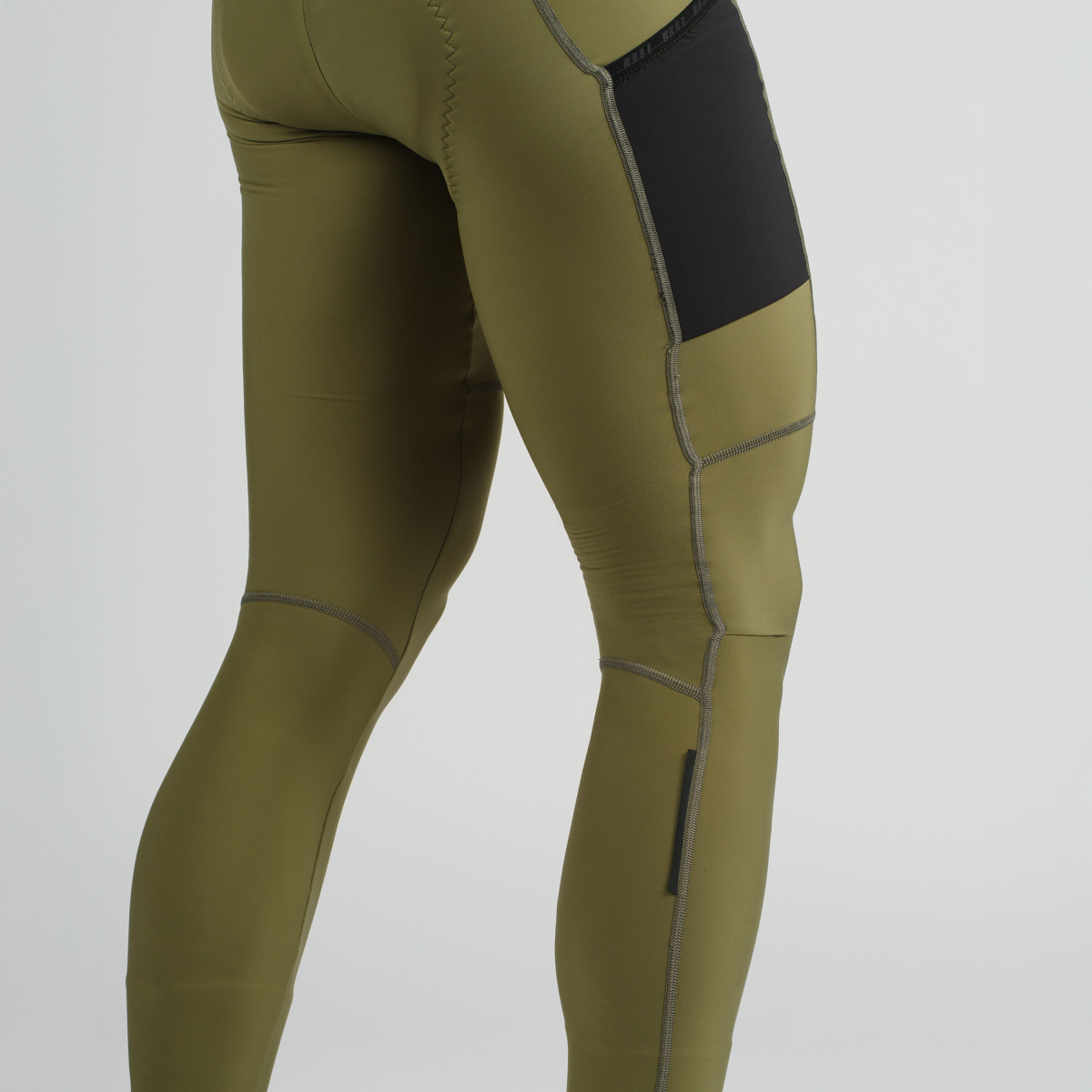 GripGrab PACR Thermal Men's Bib Tights | Olive Green