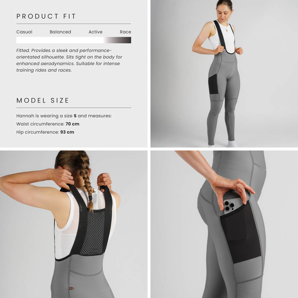 GripGrab PACR Thermal moteriškos kelnės | Grey