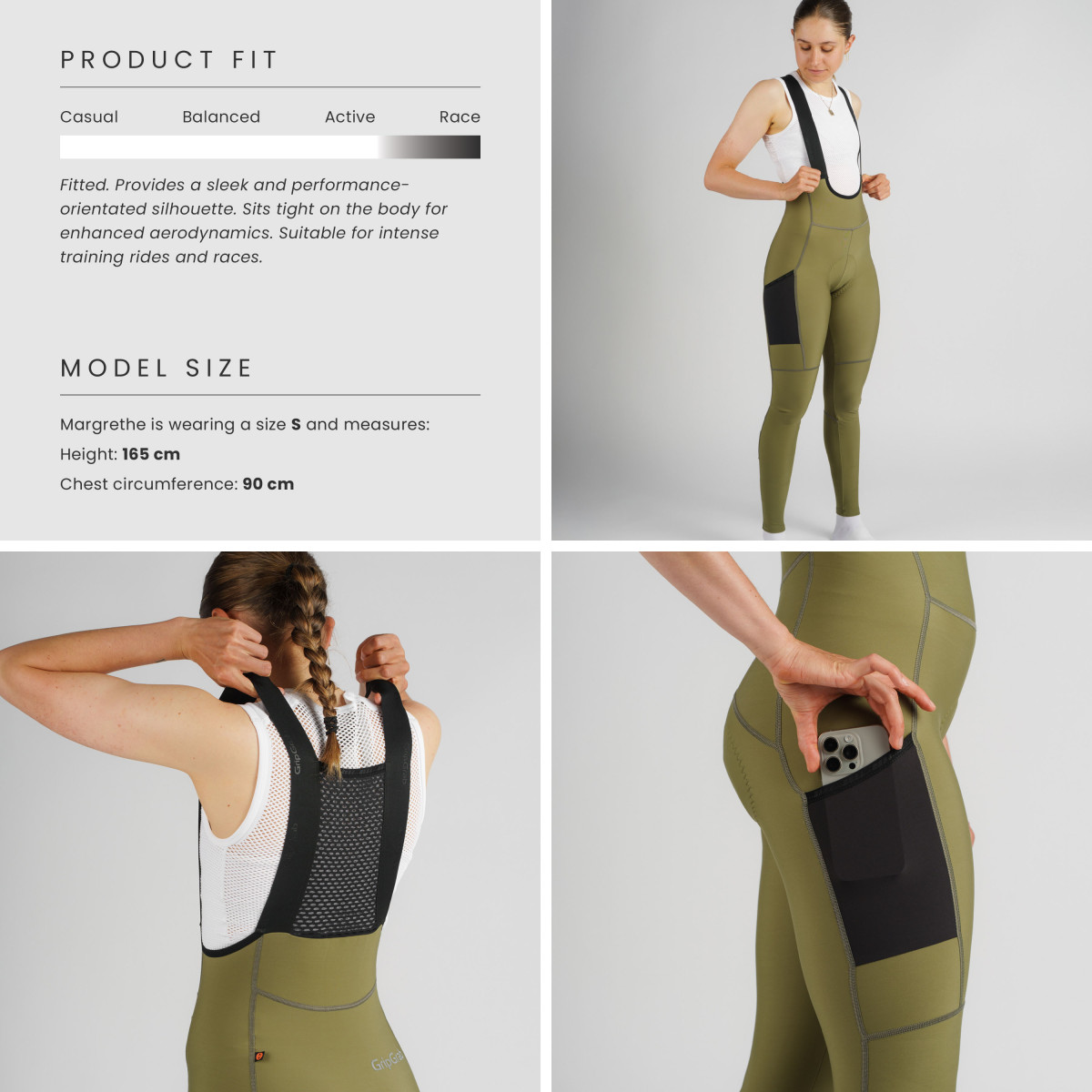 GripGrab PACR Thermal Women's Bib Tights | Black