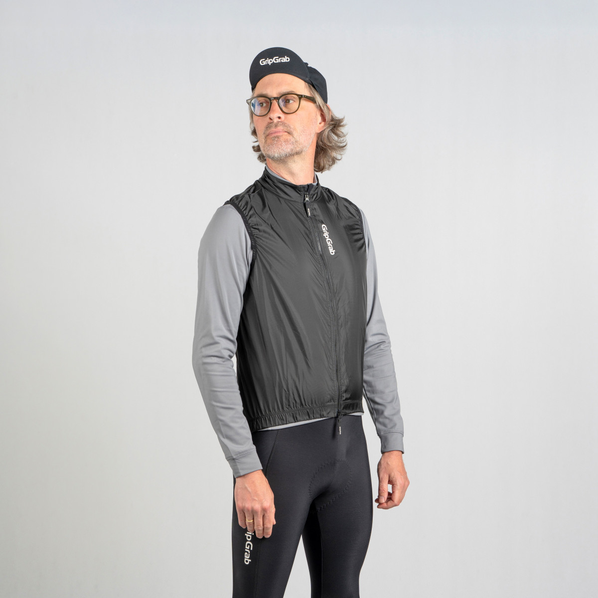 GripGrab RIDE Windproof vyriška liemenė | Black