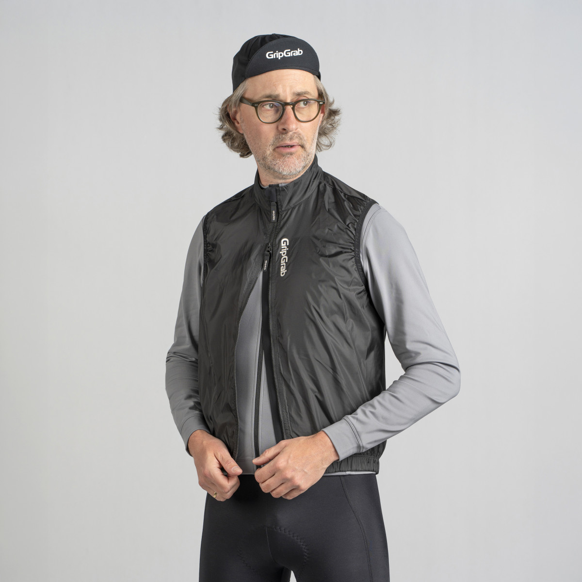 GripGrab RIDE Windproof vyriška liemenė | Black