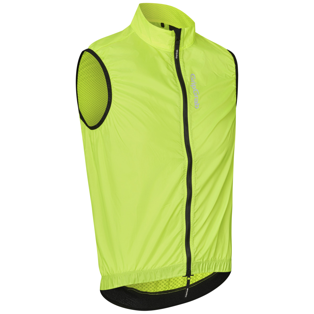 GripGrab RIDE Windproof vyriška liemenė | Yellow Hi-Vis