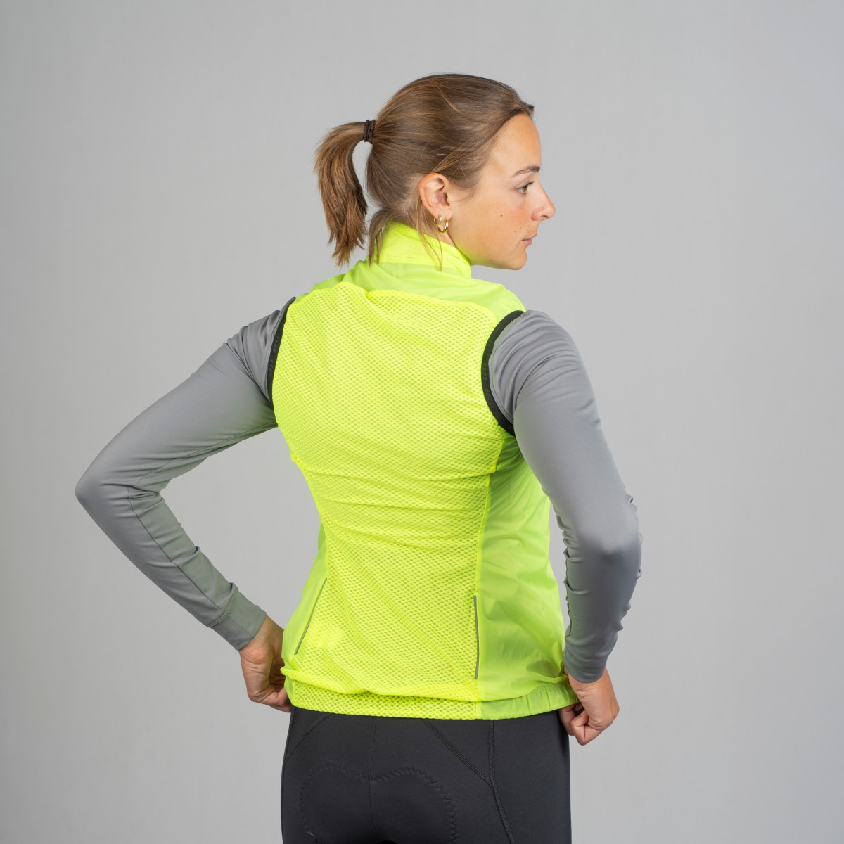 GripGrab RIDE Windproof moteriška liemenė | Yellow Hi-Vis