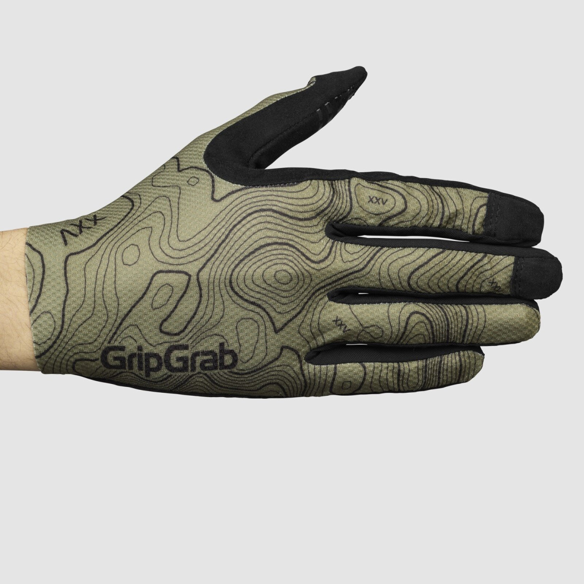 GripGrab Rebel Full Finger Gloves | Olive Green