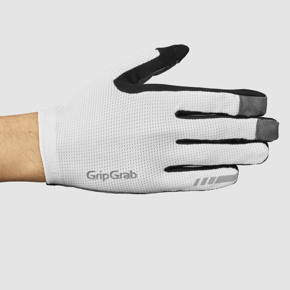 GripGrab PACR InsideGrip™ Full Finger pirštinės | White