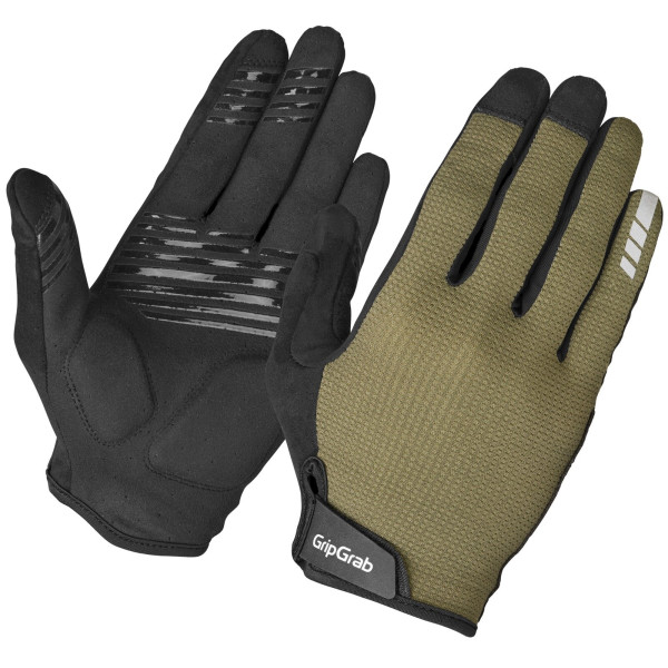 GripGrab EXPLR RC Max Full Finger pirštinės | Olive Green