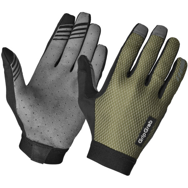 GripGrab Vertical 2 InsideGrip™ Full Finger pirštinės | Olive Green