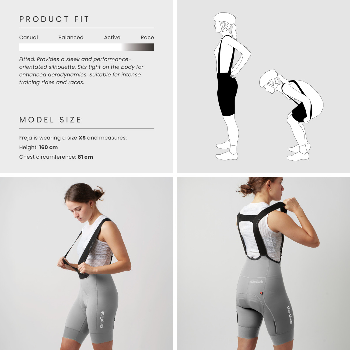 GripGrab PACR moteriški šortai | Grey