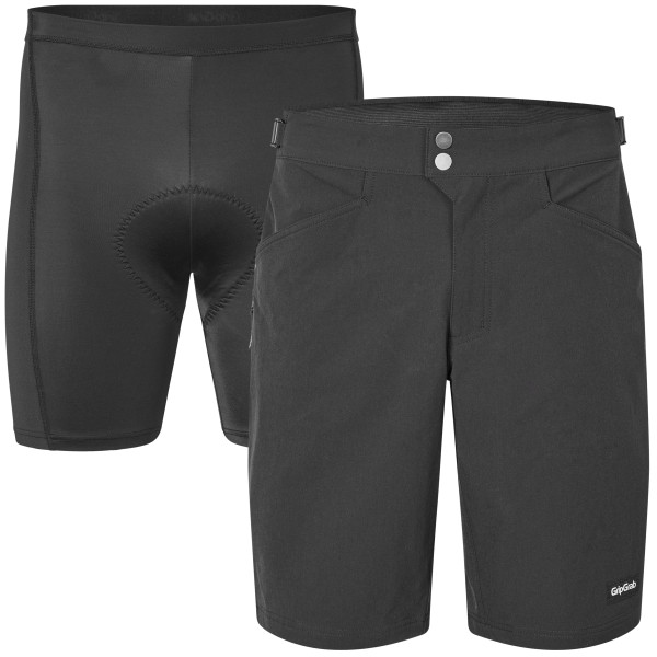 GripGrab Flow 2in1 Technical Men's Shorts | Black