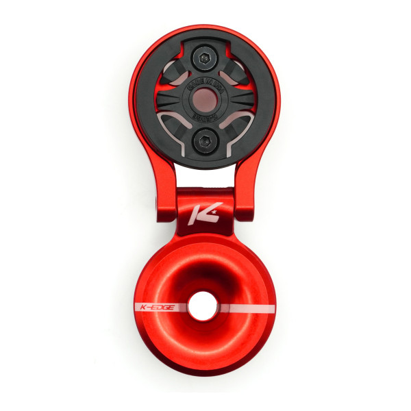 K-EDGE Garmin Race Adjustable Stem Mount + Top Cap | Red