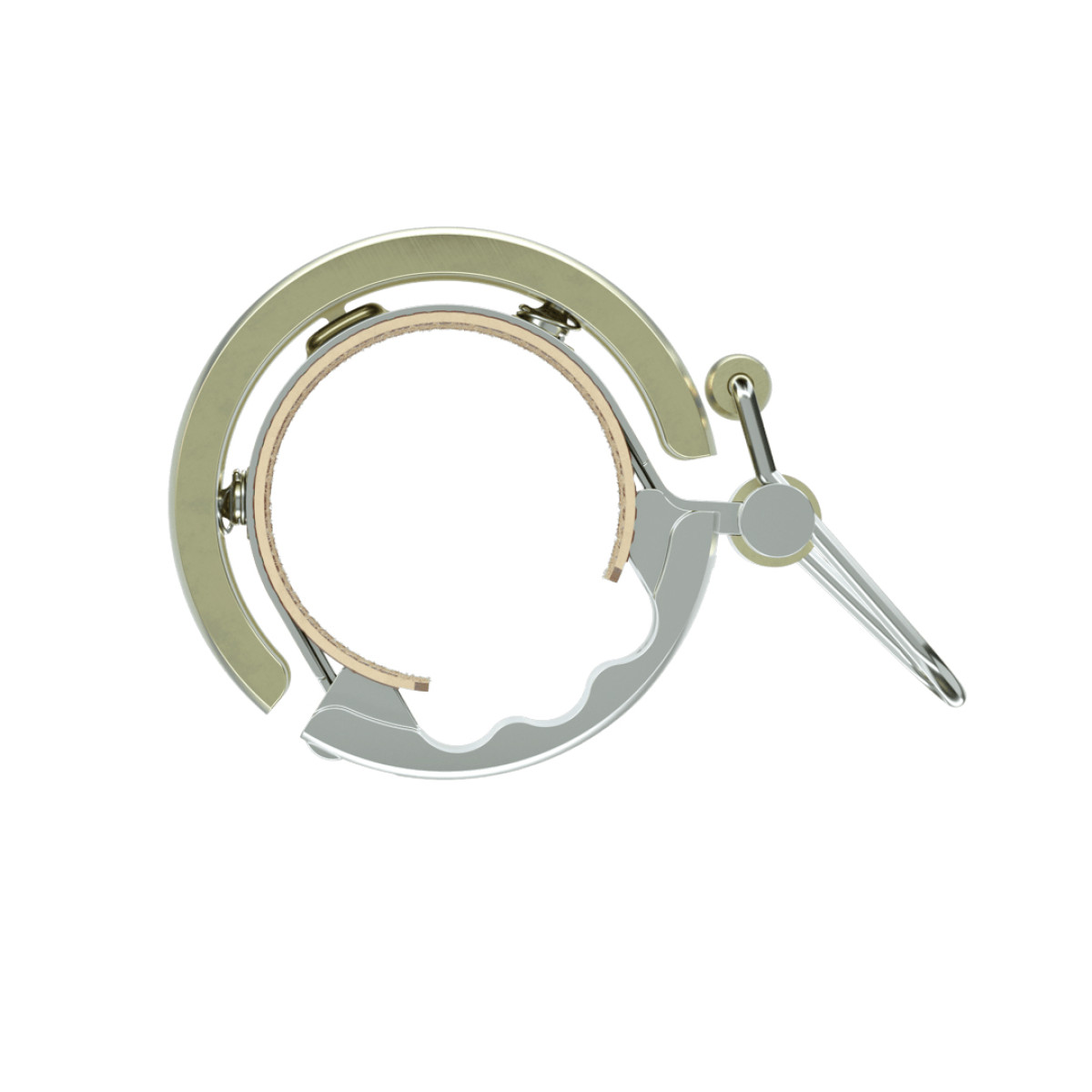 Knog Oi Luxe Large skambutis | 23.8-31.8 mm | Silver Knog Oi Luxe Large skambutis | 23.8-31.8 mm | Silver