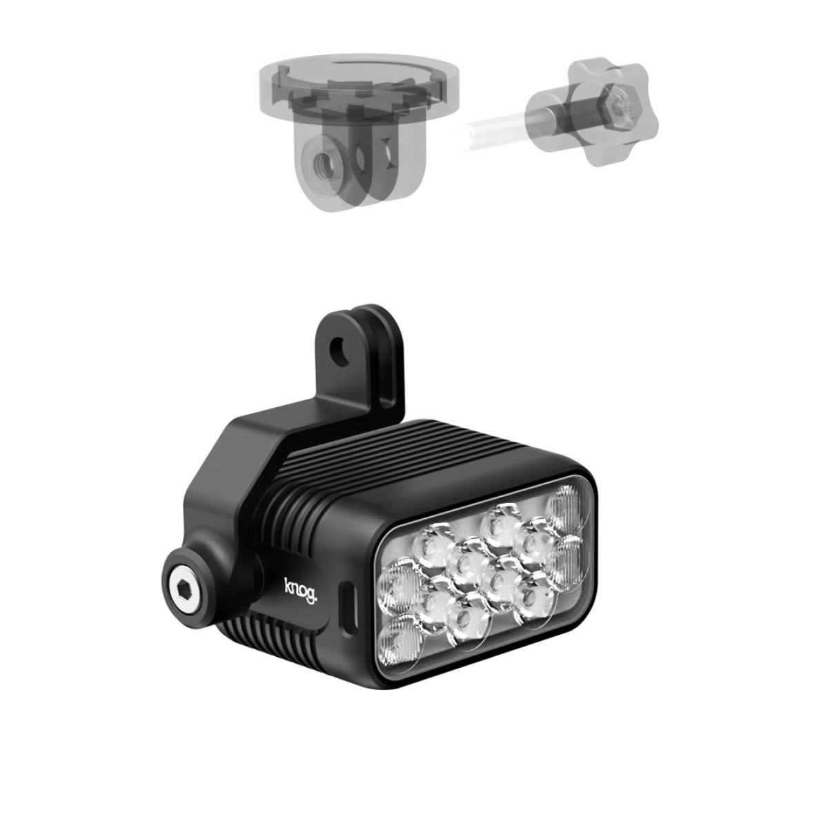 Knog Blinder X/E Large žibintų ir GoPro laikiklis Knog Blinder X/E Large žibintų ir GoPro laikiklis