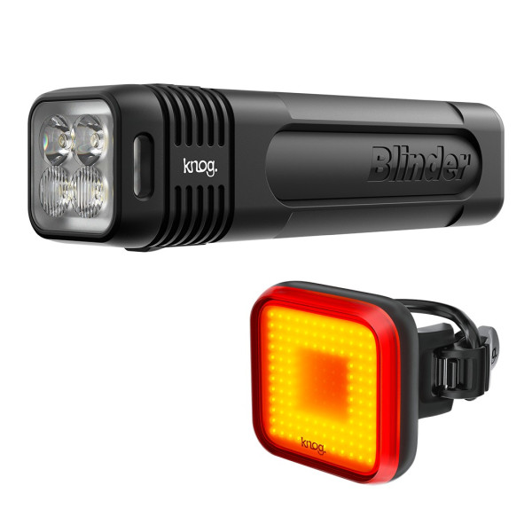 Knog Blinder 600 + Knog Blinder Square žibintų komplektas