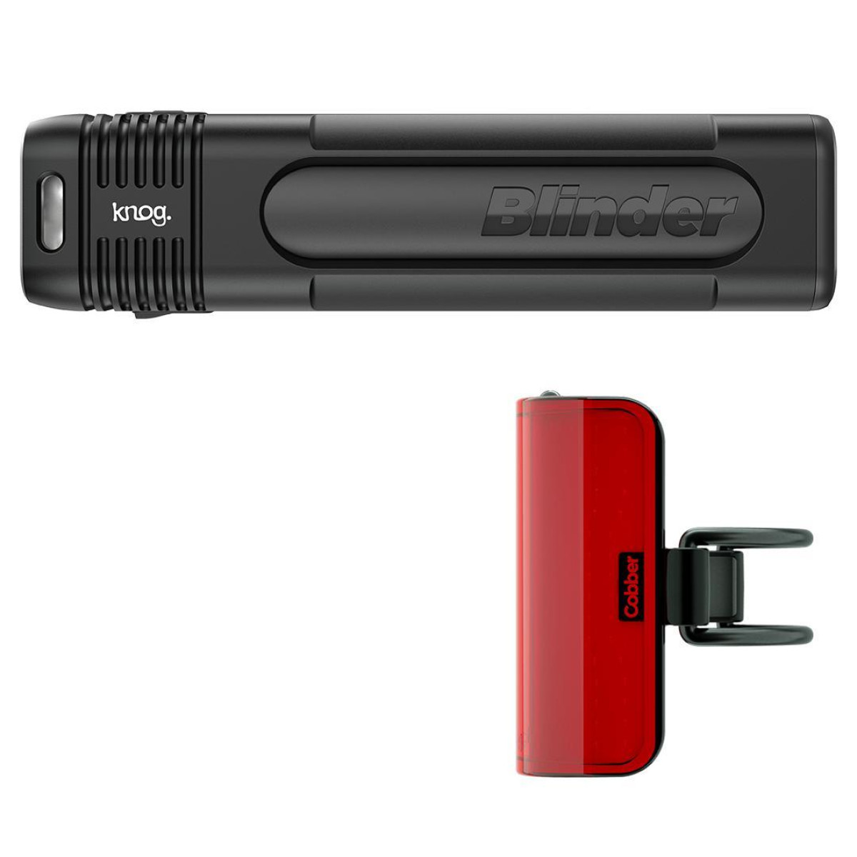 Knog Blinder 900 + Knog Mid Cobber žibintų komplektas Knog Blinder 900 + Knog Mid Cobber žibintų komplektas
