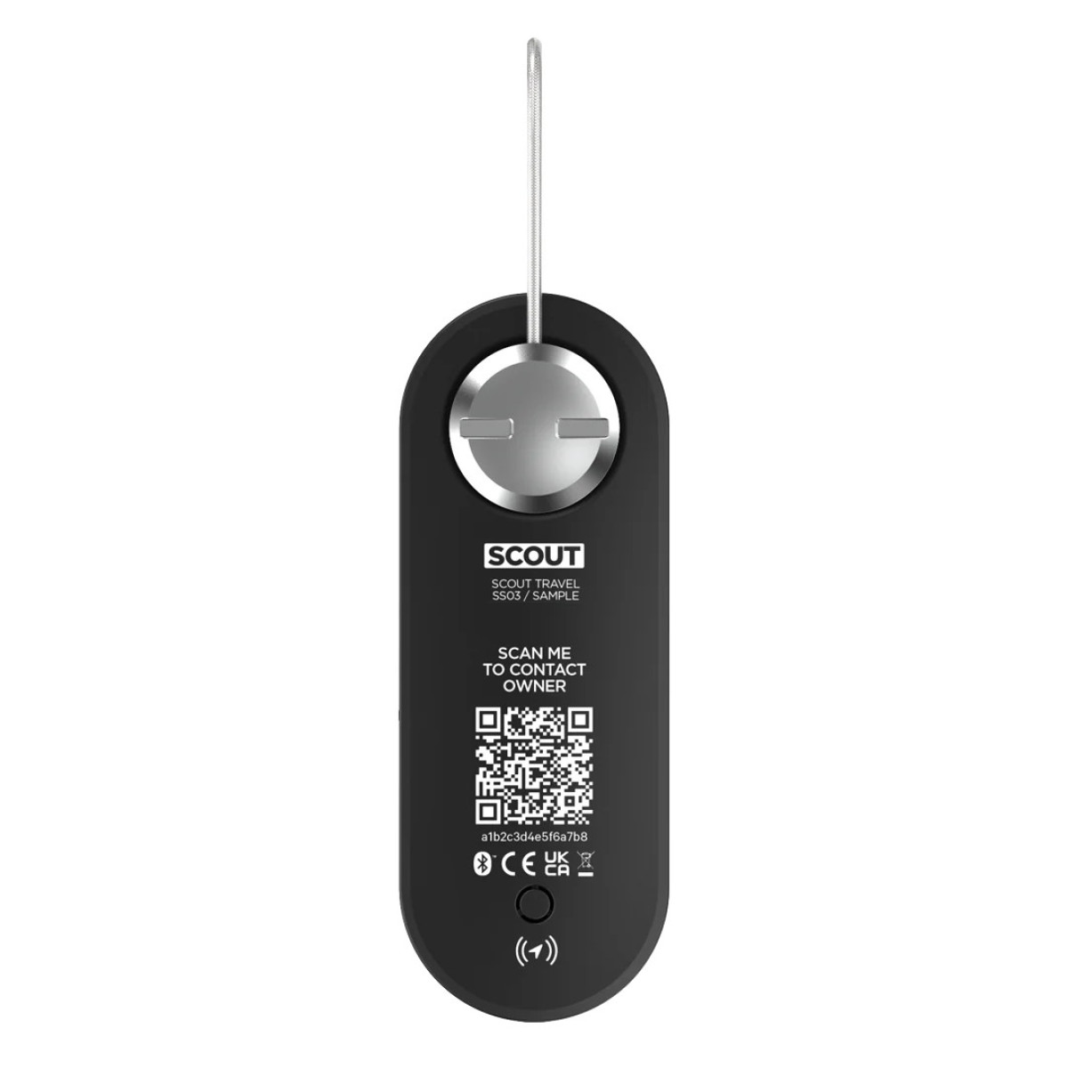 Knog Scout Travel Smart Luggage Tag | Pitch Black