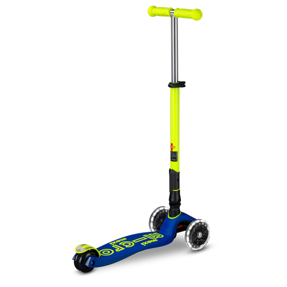 Maxi Micro Deluxe Neon LED Foldable Scooter | Canary Yellow