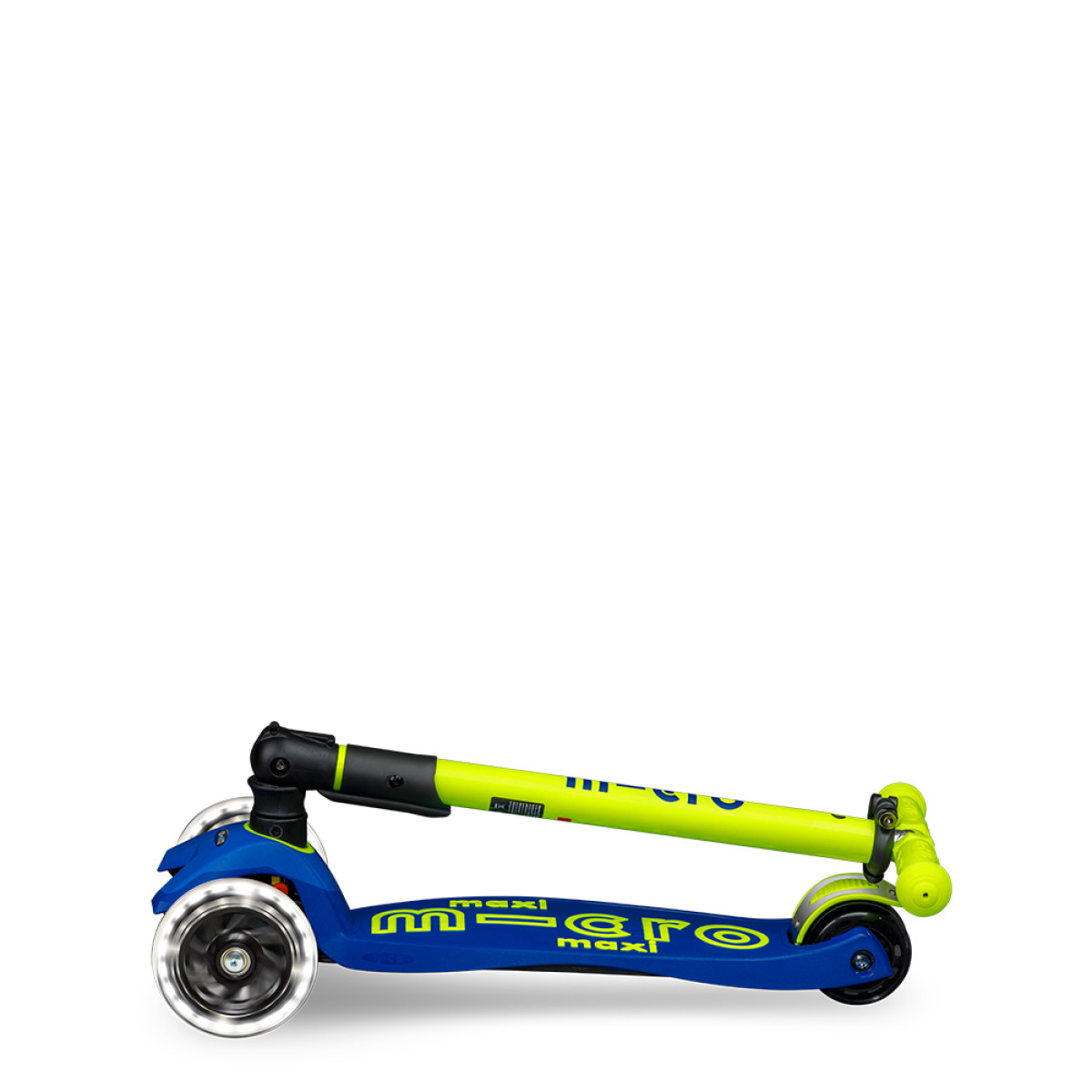Maxi Micro Deluxe Neon LED Foldable Scooter | Canary Yellow
