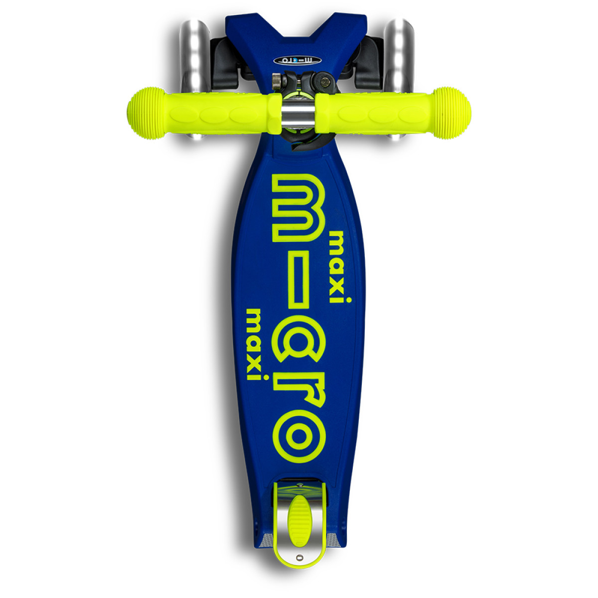 Maxi Micro Deluxe Neon LED Foldable Scooter | Canary Yellow