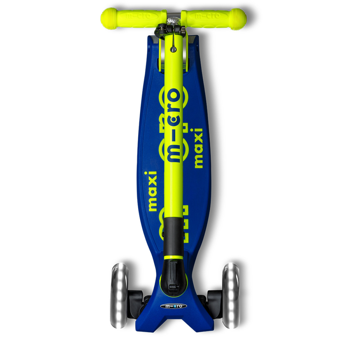 Maxi Micro Deluxe Neon LED Foldable Scooter | Canary Yellow