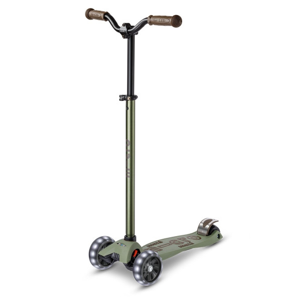 Maxi Micro Deluxe Pro LED Scooter | Olive Green