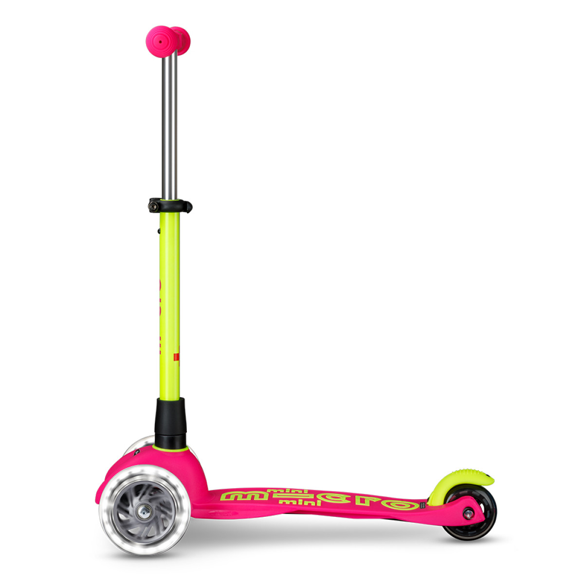 Mini Micro Deluxe Neon LED Scooter | Flamingo Yellow