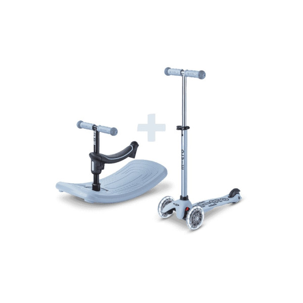 Mini Micro Deluxe Rock & Go LED paspirtukas | Ocean Slate
