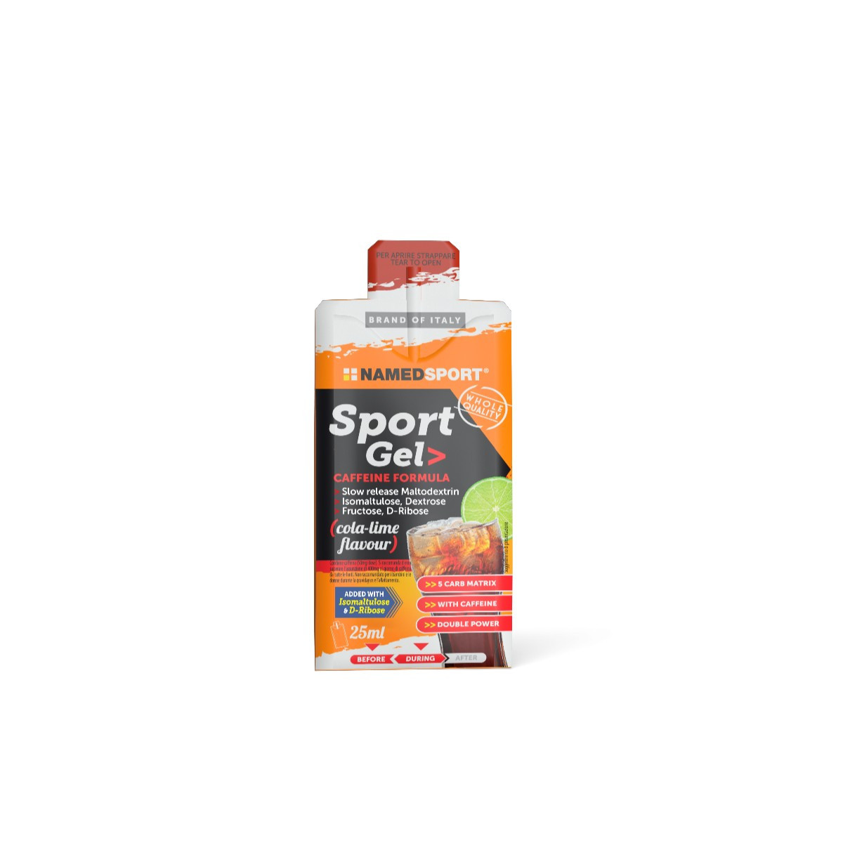 NamedSport Sport energetinis gelis | 25 ml | Cola - Lime