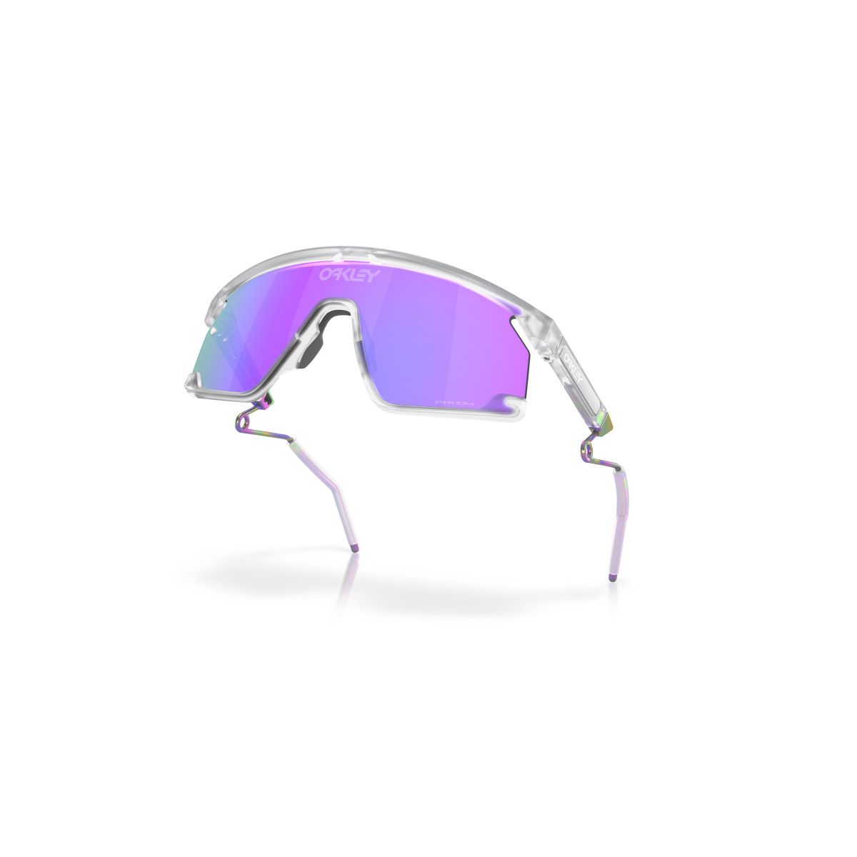 Oakley Bxtr Metal Sunglasses | Matte Clear - Prizm Violet