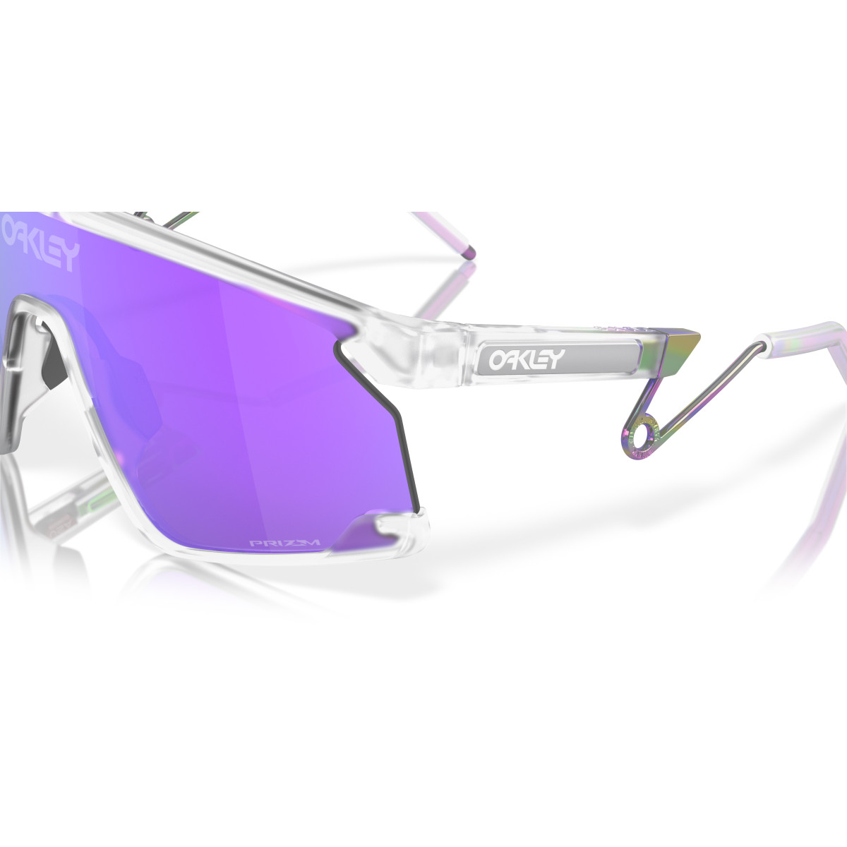 Oakley Bxtr Metal Sunglasses | Matte Clear - Prizm Violet | Velonova ®