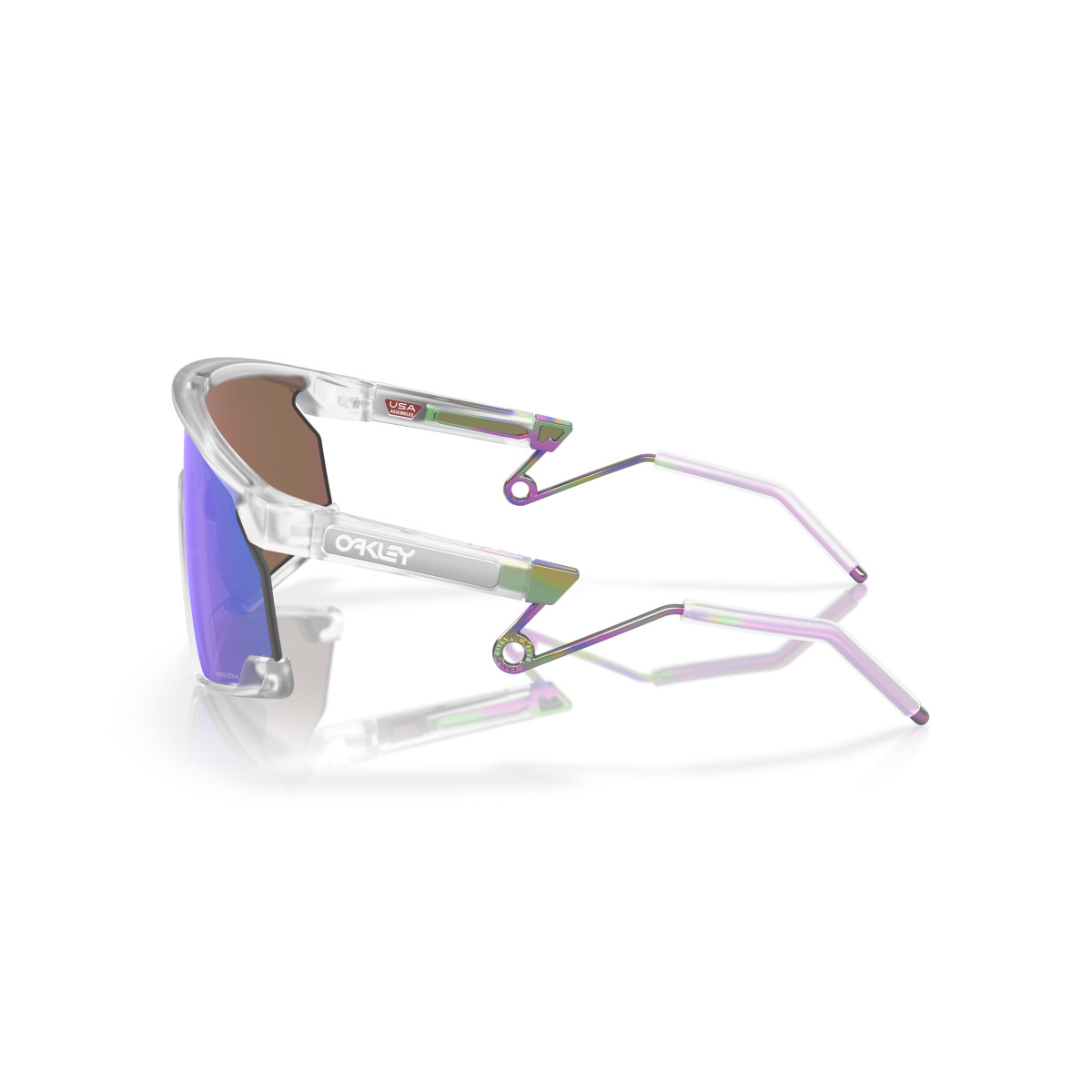 Oakley Bxtr Metal Sunglasses | Matte Clear - Prizm Violet