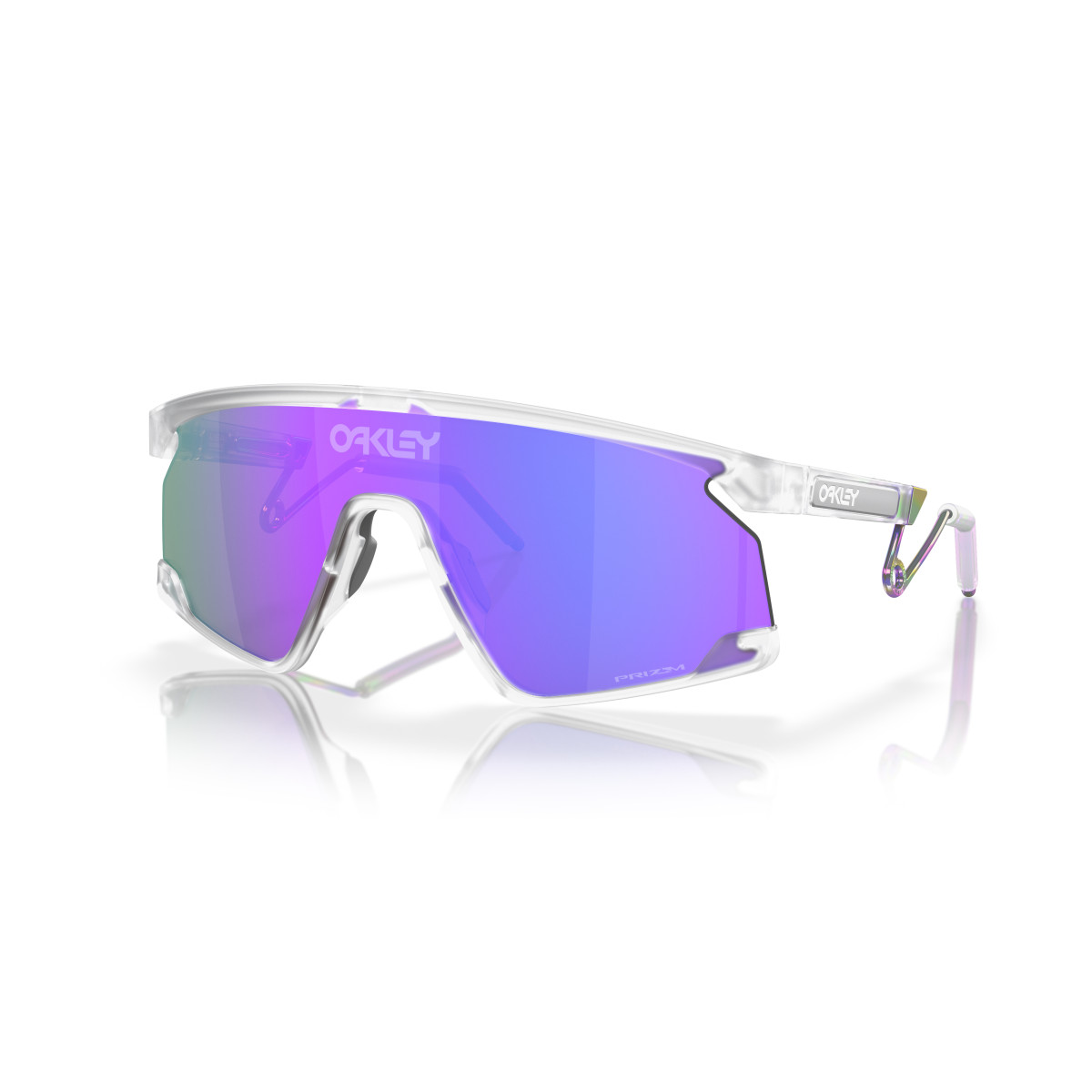 Oakley Bxtr Metal Sunglasses | Matte Clear - Prizm Violet