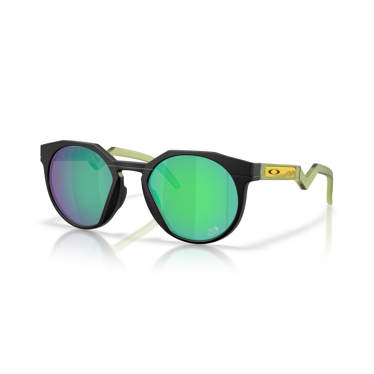 Oakley Hstn Sunglasses | Tour de France | Matte Black - Prizm Jade