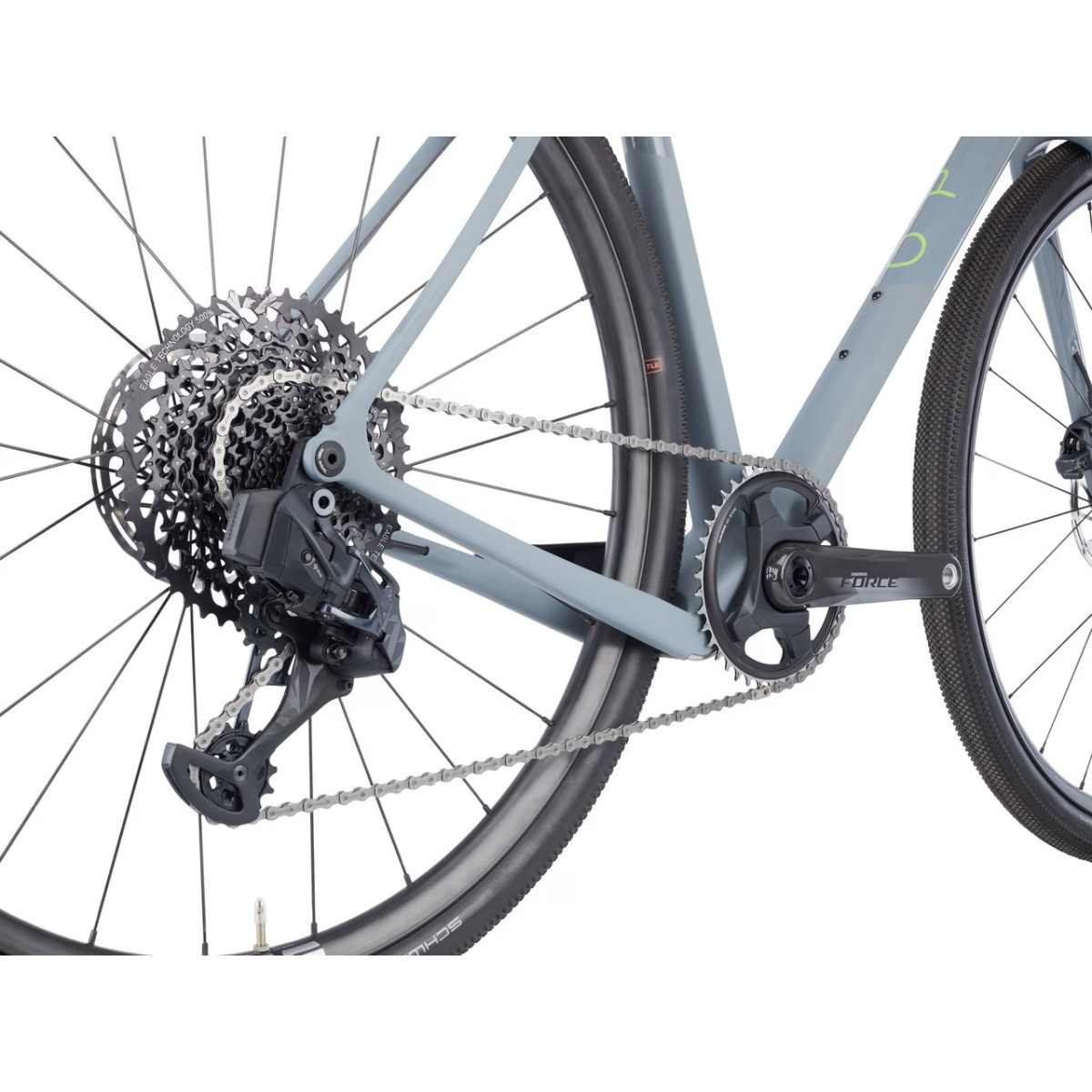 OPEN WI.DE. Force eTap AXS/Eagle AXS ENVE Gravel dviratis / Grey Gloss - Matt