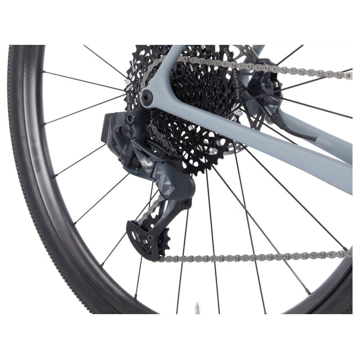 OPEN WI.DE. Force eTap AXS/Eagle AXS ENVE Gravel dviratis / Grey Gloss - Matt