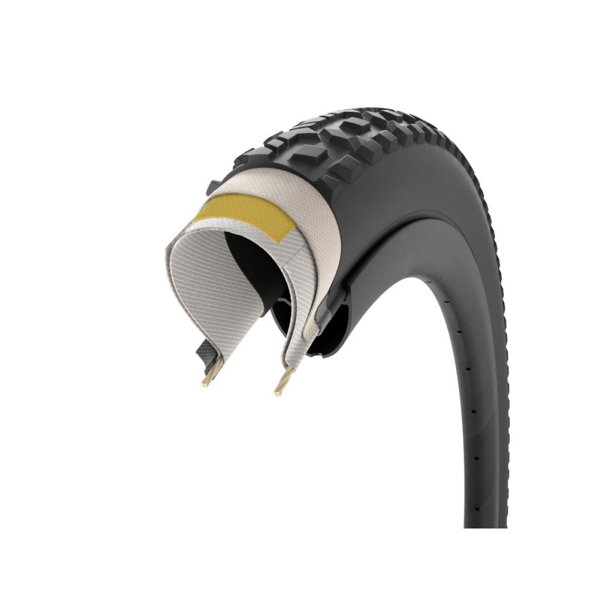 Pirelli Cinturato Gravel M TLR 28" ProWALL SmartEVO GR sulankstoma padanga | Black