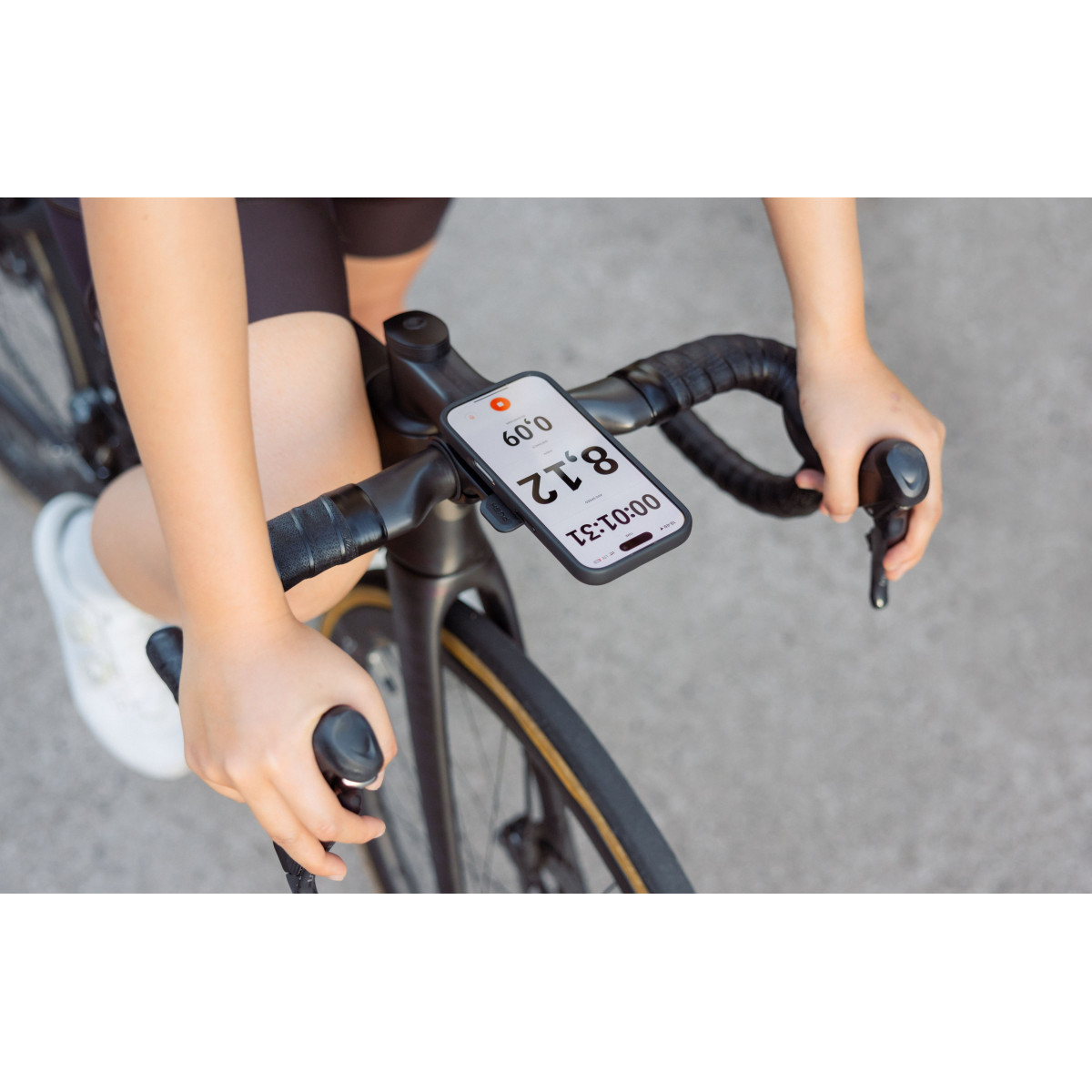 Supporto Per Telefono Da Bici Quad Lock Stile – Attacco Anteriore Con Sistema Twist, Nero/Azzurro