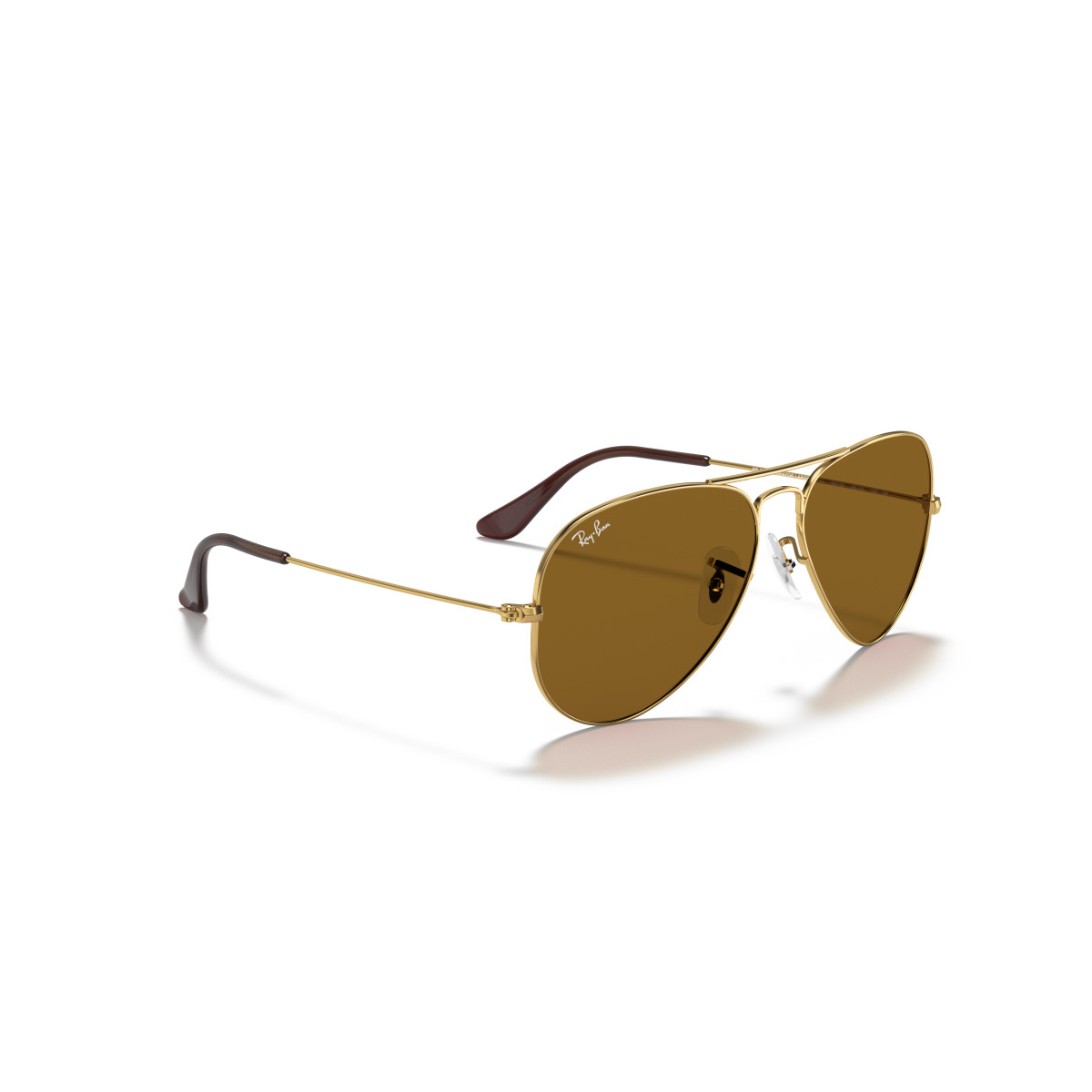 Ray-Ban Aviator Metal Large akiniai | Arista Gold - B-15 Brown