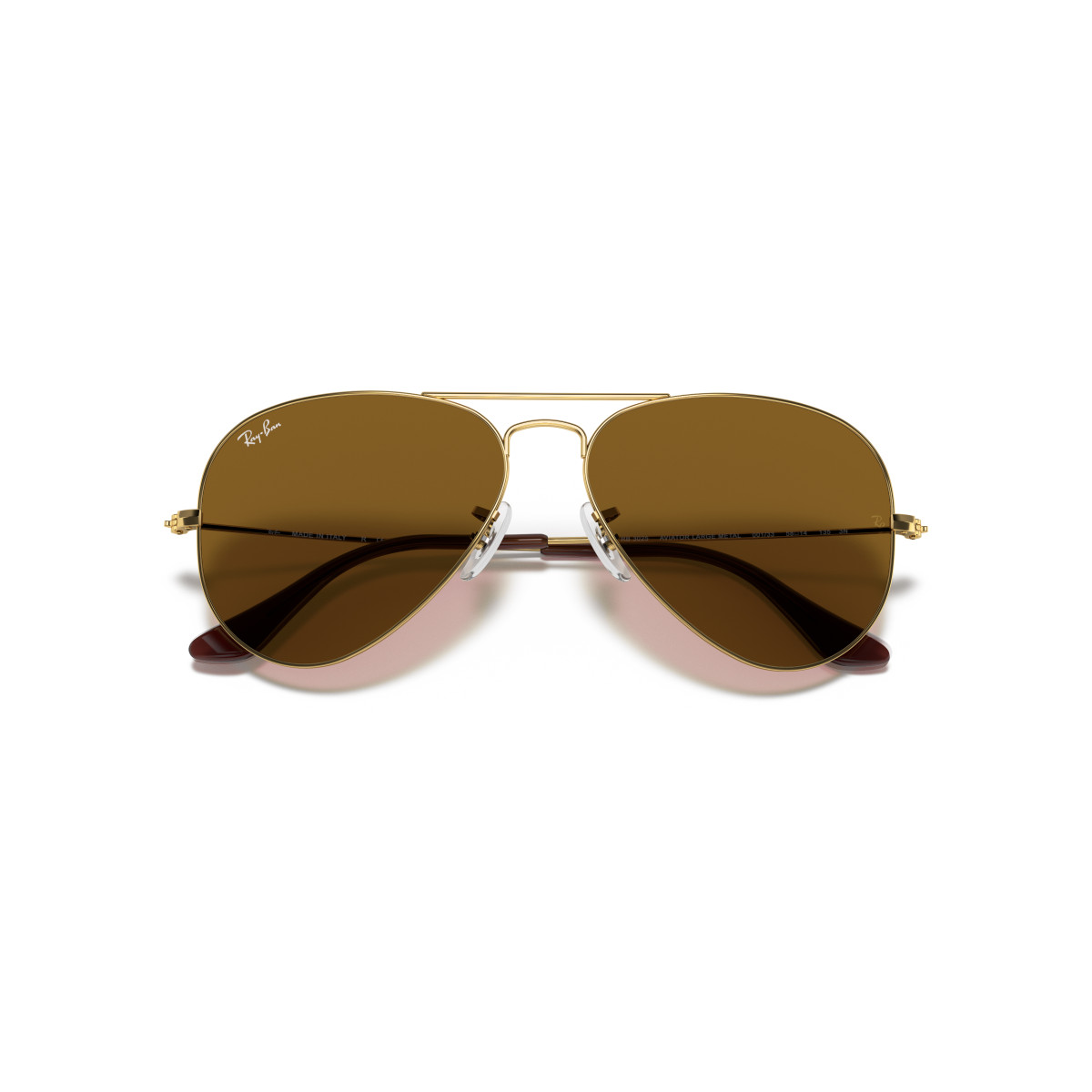 Ray-Ban Aviator Metal Large akiniai | Arista Gold - B-15 Brown