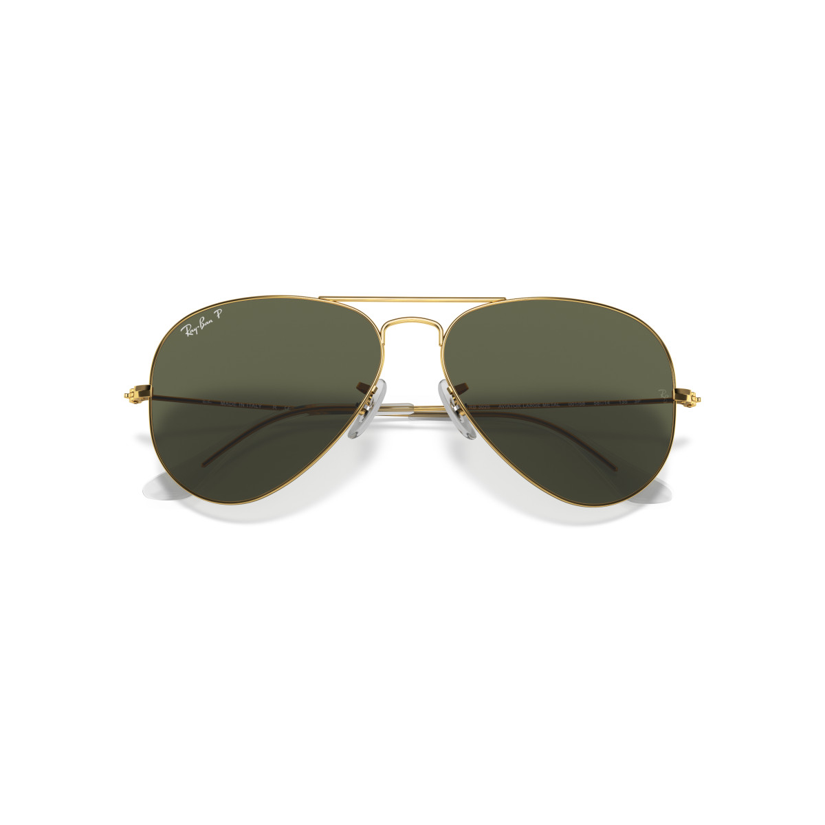Ray-Ban Aviator Metal Large akiniai | Polarised | Arista Gold - G-15 Green