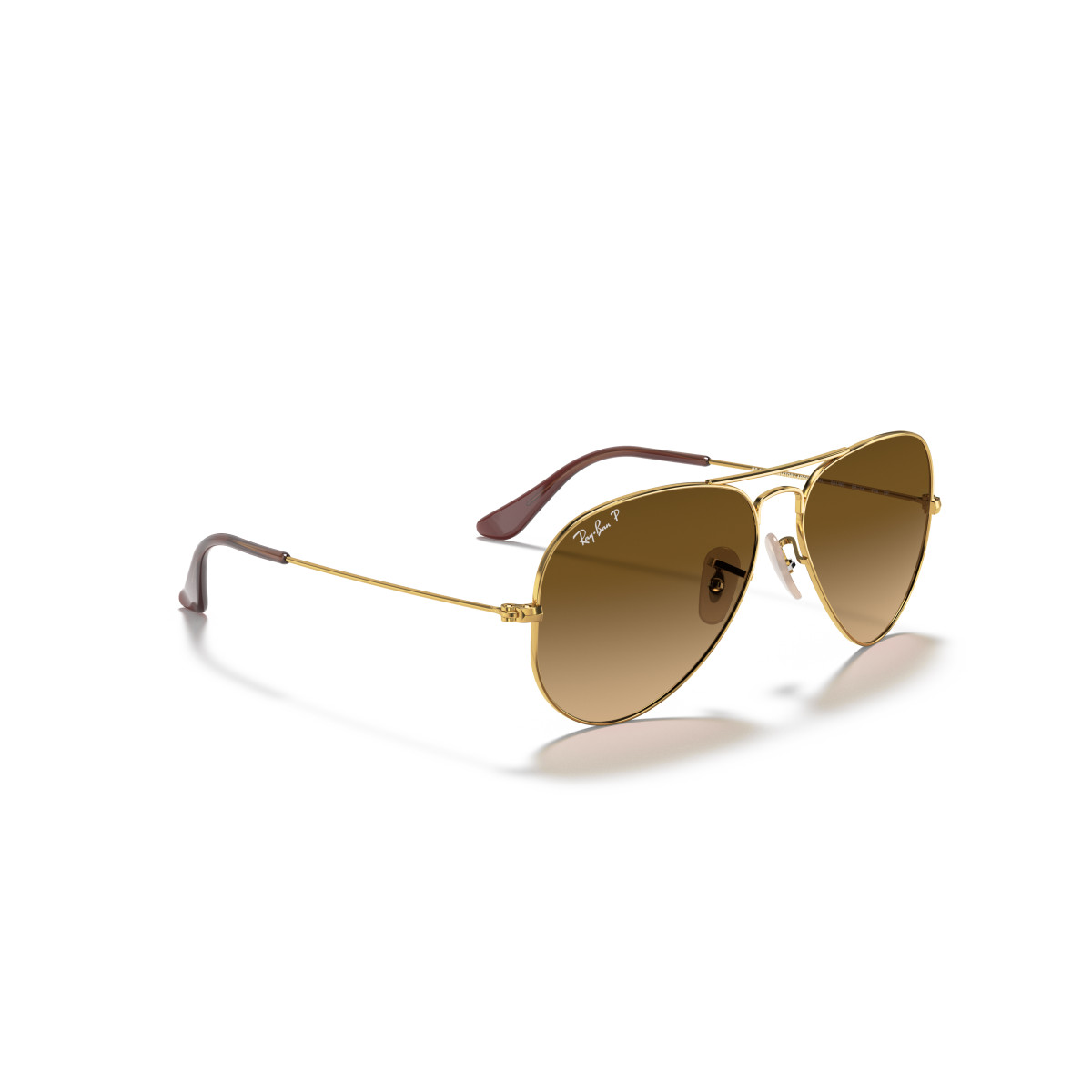 Ray-Ban Aviator Metal Large akiniai | Polarised | Arista Gold - Brown